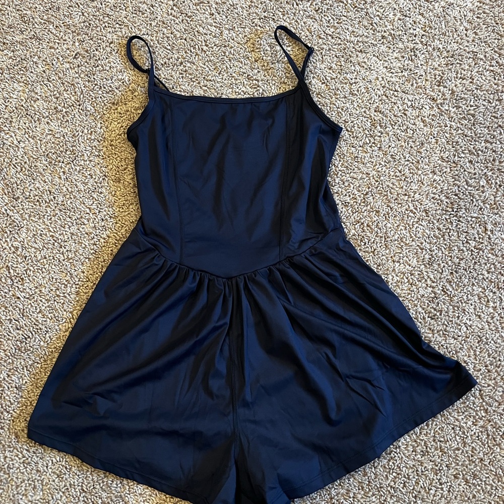 Athletic Spaghetti-Strap Romper